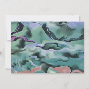 Waves In Harmony Acrylic Pour Abstract Art
