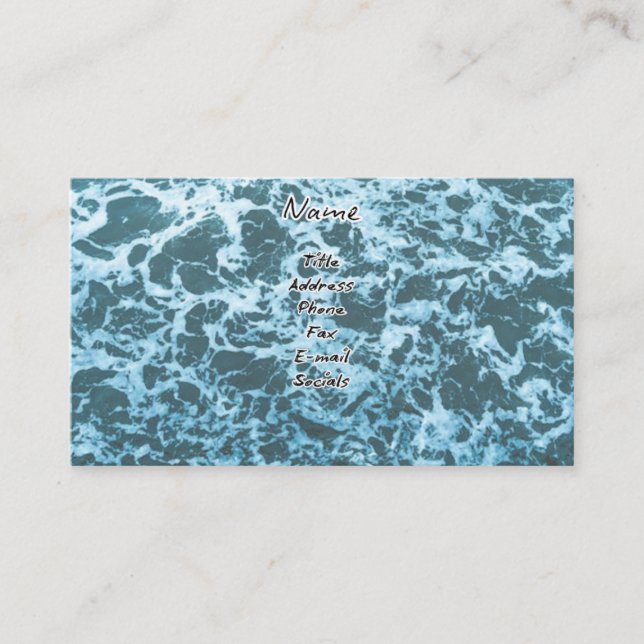 Waves in Water Business Cards (Front)