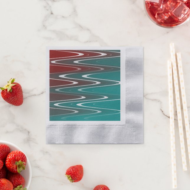 Waves in white napkin (Insitu)