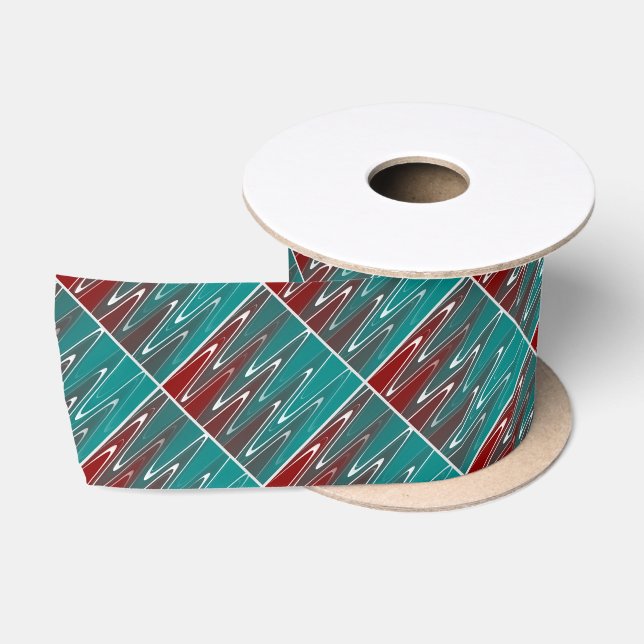 Waves in white satin ribbon (Spool)