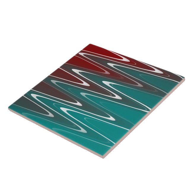 Waves in white tile (Side)