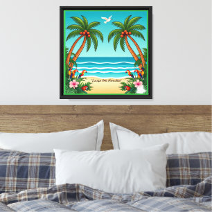 "Waves Meet Sunshine" Canvas Print