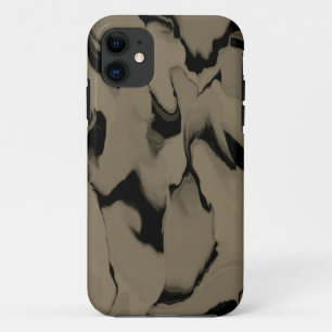 Waves of Black and Brown Case-Mate iPhone Case