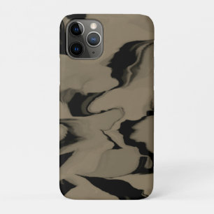 Waves of Black and Brown Case-Mate iPhone Case