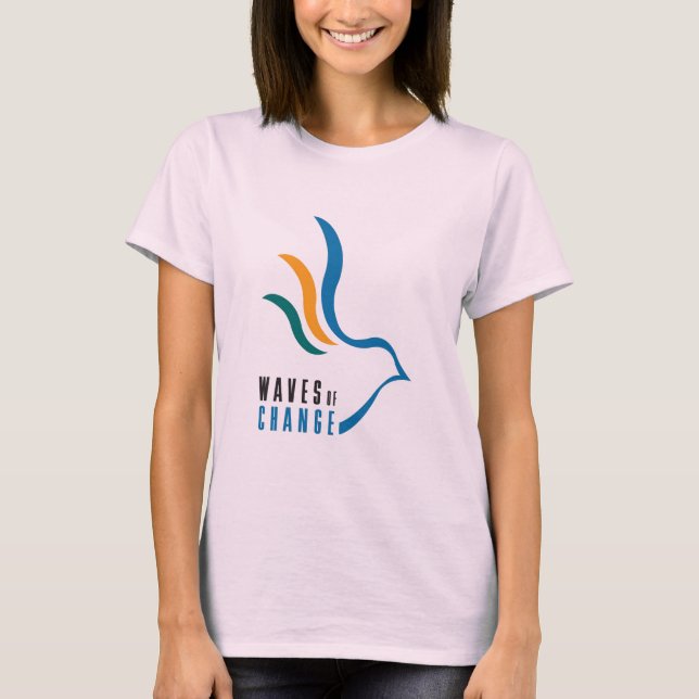 Waves of Change Lady's Organic T-shirt (Front)