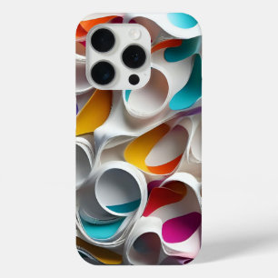 Waves of Color Geometry iPhone 15 Pro Case