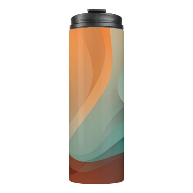 Waves of Color Thermal Tumbler (Front)
