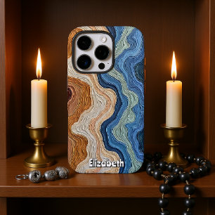 Waves of Colour and Texture on Canvas iPhone 16 Pro Case