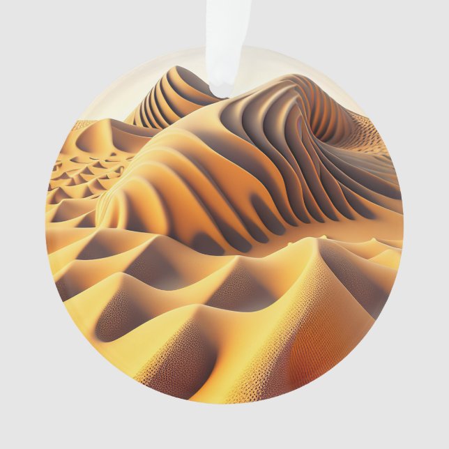 Waves of Gold Ornament (Front)