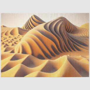 Waves of Gold Tissue Paper