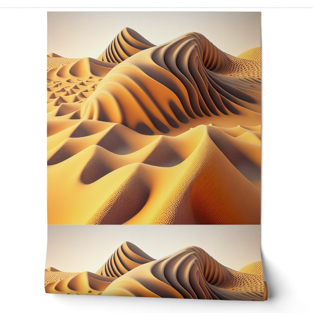 Waves of Gold Wallpaper (Unrolling)