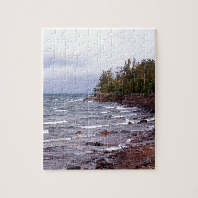 Waves of Lake Superior Jigsaw Puzzle (Vertical)