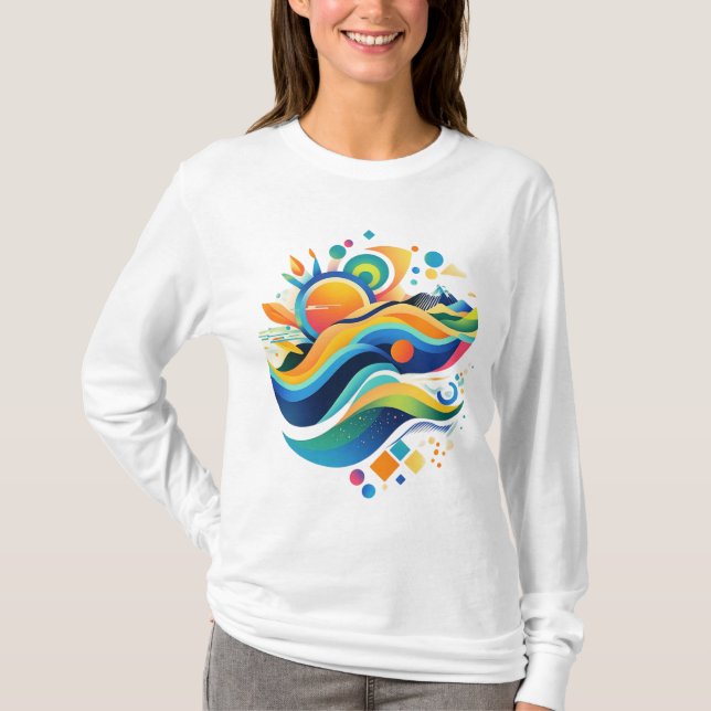 Waves of Life T-Shirt (Front)