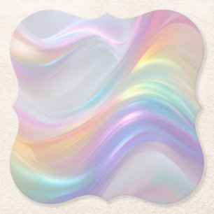 Waves of Light Paper Coaster