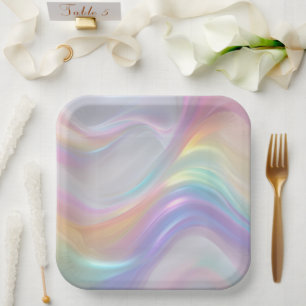 Waves of Light Paper Plate