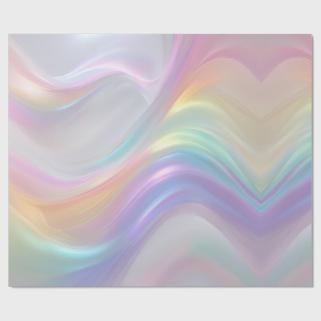 Waves of Light Wrapping Paper (Flat)
