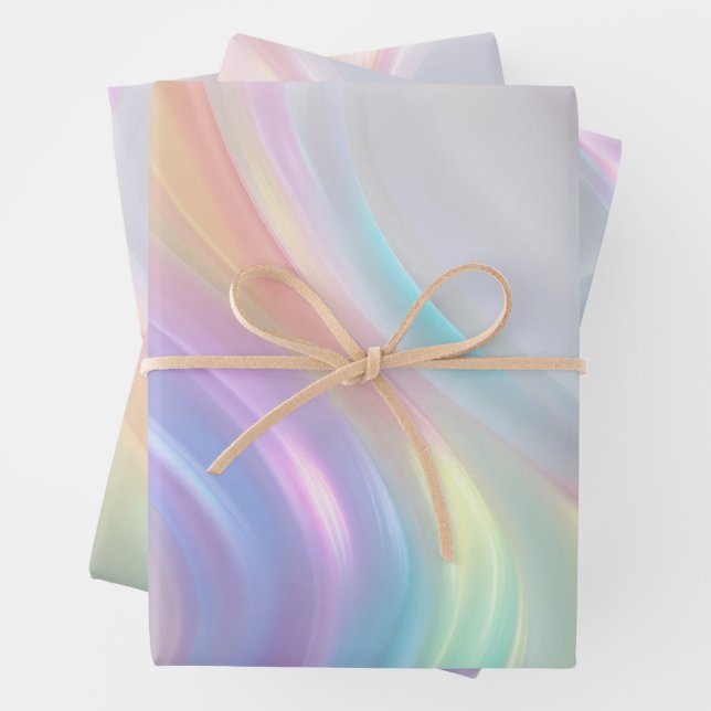 Waves of Light Wrapping Paper Sheet (In situ)