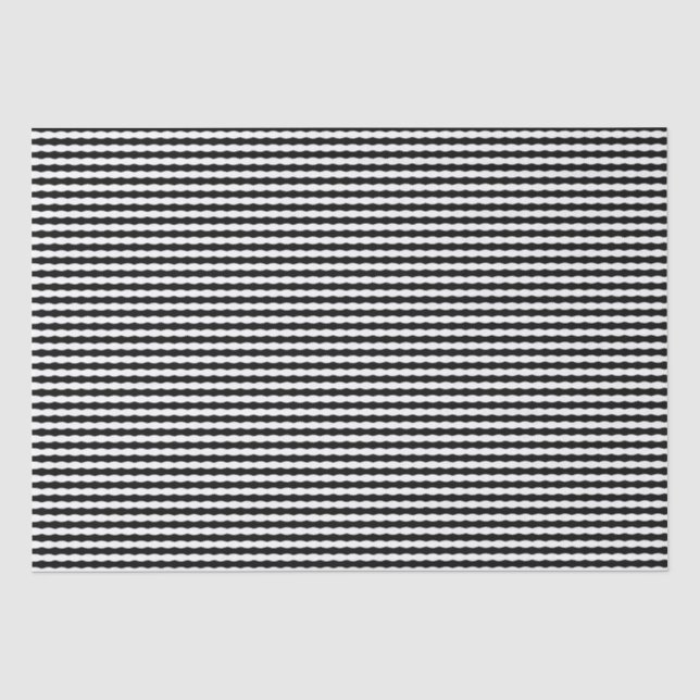 Waves of Perception In Black And White, Tissue Paper (Front)