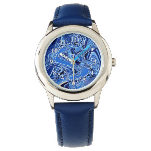 waves of roads in blue watch