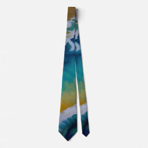 Waves on a Sandy beach Tie