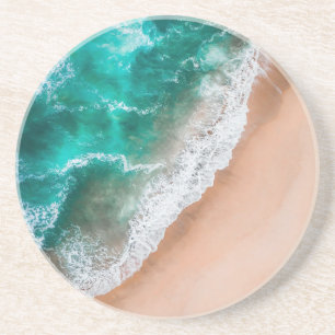 Waves on Sandy Beach Coaster