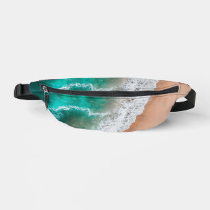 Waves on Sandy Beach Personal Bum Bags