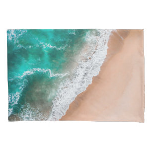 Waves on Sandy Beach  Pillowcase