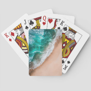 Waves on Sandy Beach  Playing Cards