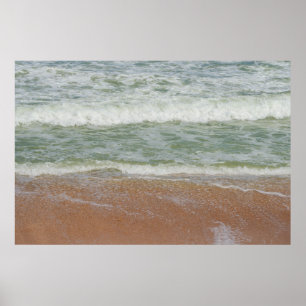 Waves On the Beach Nature Poster