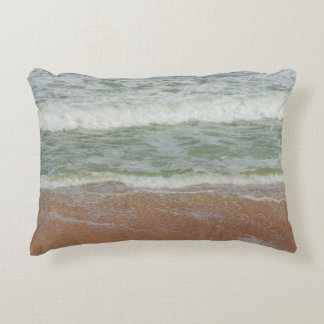 Waves On the Beach Tropical Image Decorative Cushion