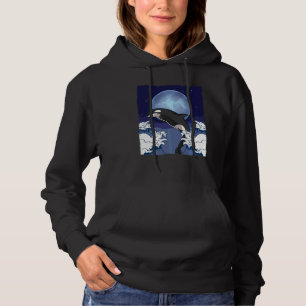 Waves Orca Full Moon Ocean Animal Killer Whale Sw Hoodie