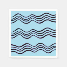 Waves Paper Plate