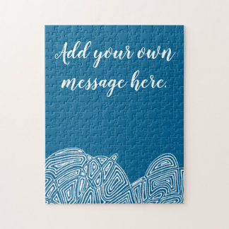 Waves Personalised Jigsaw Puzzle