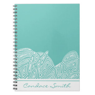 Waves Personalised Notebook