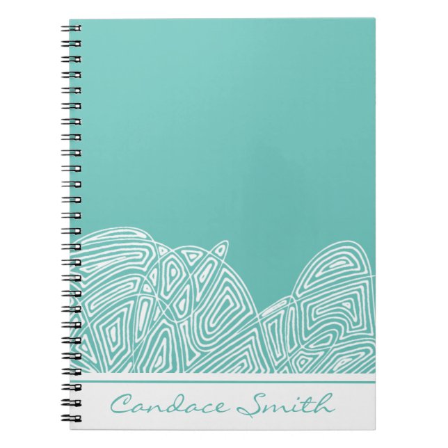Waves Personalised Notebook (Front)
