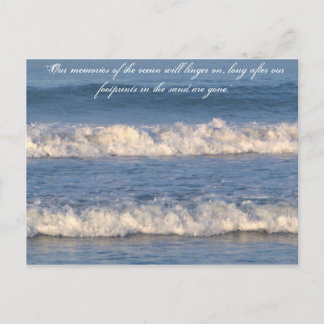 Waves Quotes Postcard