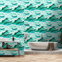 Waves rolling ocean sea water modern timeless