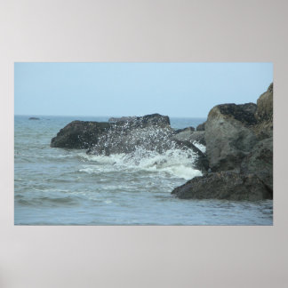Waves - Ruby Beach Poster