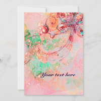 WAVES RUBY, bright red  blue pink gold sparkles