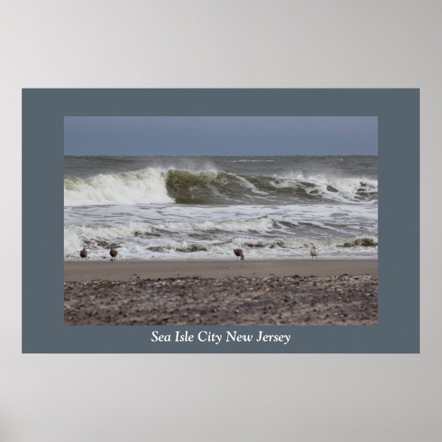 Waves Sea Isle City Poster (Front)