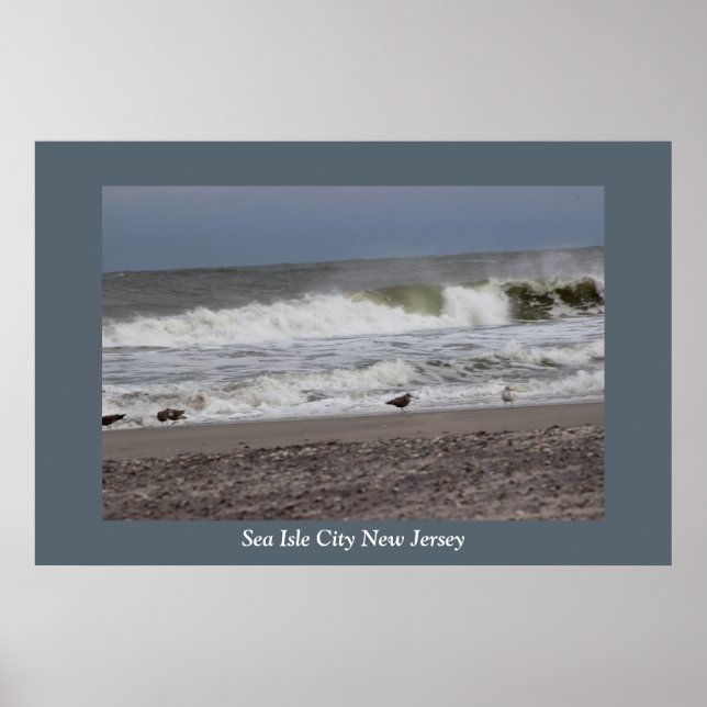 Waves Sea Isle City Poster (Front)