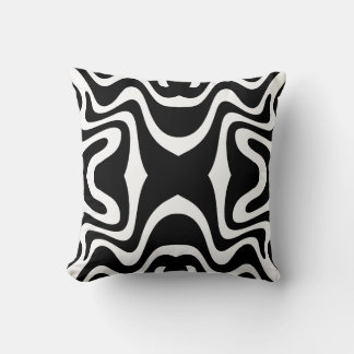 Waves seamless pattern, psychedelic cushion