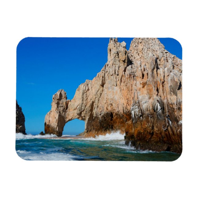 Waves Splashing On Beach Magnet (Horizontal)