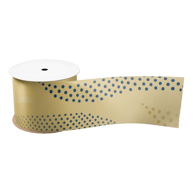 Waves Tiger (stylised pattern) 1 Satin Ribbon (Spool)