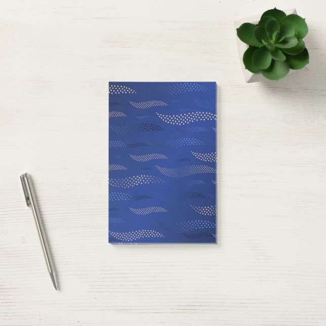 Waves Tiger (stylised pattern) 2 Post-it Notes (Office)