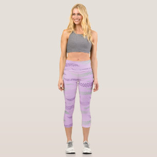 Waves Tiger (stylised pattern) 3 Capri Leggings