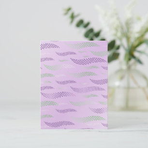 Waves Tiger (stylised pattern) 3 Holiday Postcard