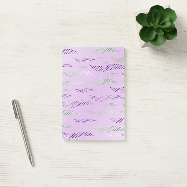 Waves Tiger (stylised pattern) 3 Post-it Notes (Office)
