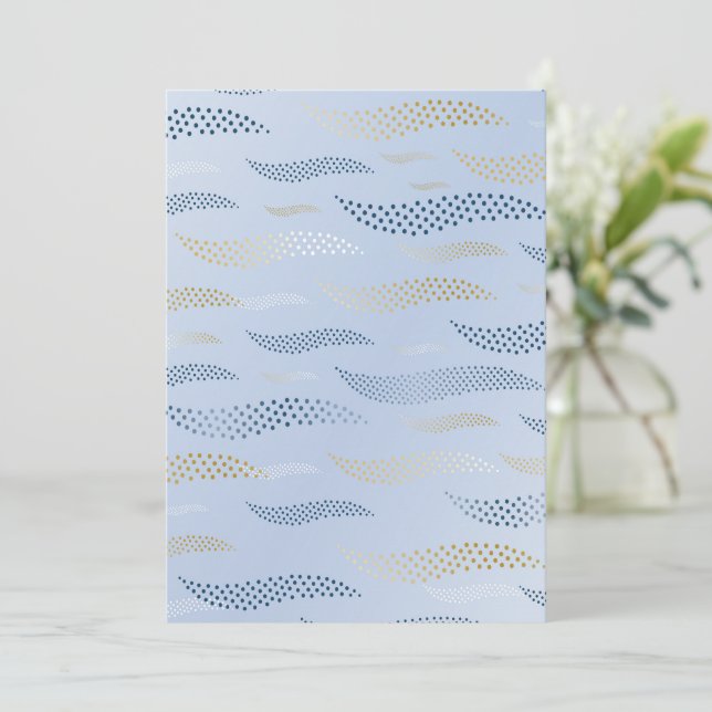 Waves Tiger (stylised pattern) 4 Card (Standing Front)