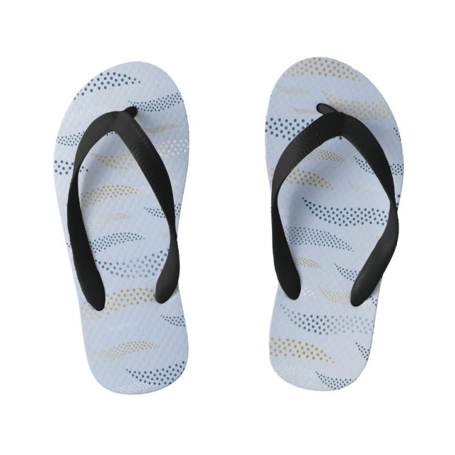 Waves Tiger (stylised pattern) 4 Kid's Jandals (Footbed)